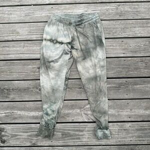 Hello Mello Green and‎ white tie dye sweatpants